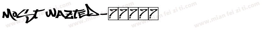 Most Wazted字体转换